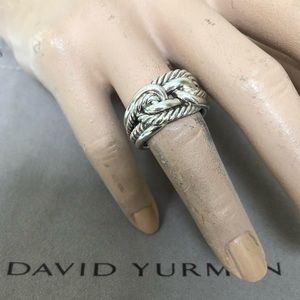🔴Authentic DAVID YURMAN Sterling Silver Basket Design Ring ♥️🔴
